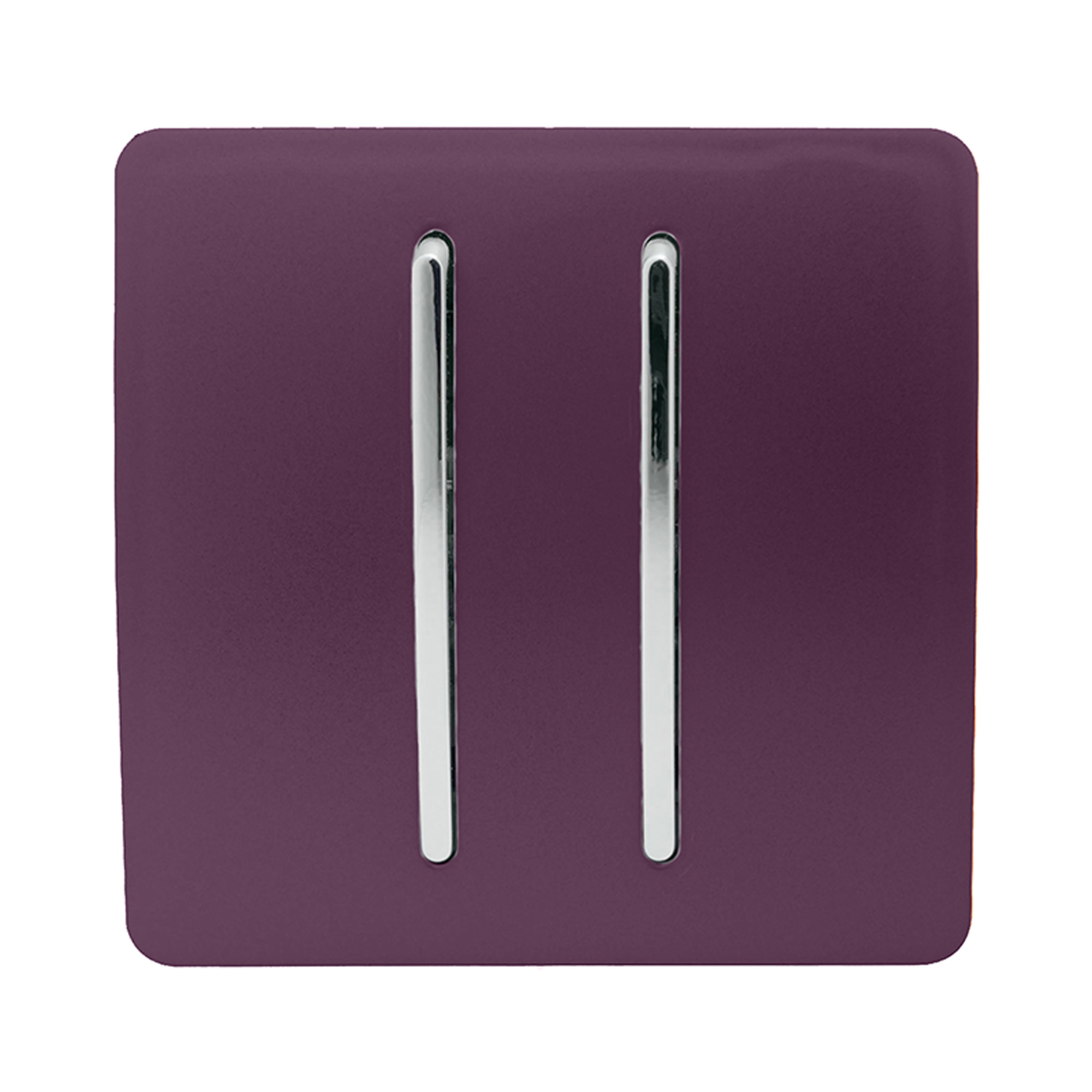 2 Gang Retractive Home Auto.Switch Plum ART-SSR2PL  Trendi Plum